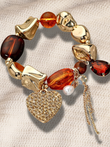 Have a Heart Pebble Stone Stretch Bracelet