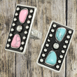 Rectangle Rock Turquoise Ring