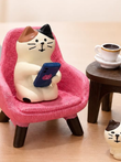 4PC Miniature Cabin Cat Figurines Set