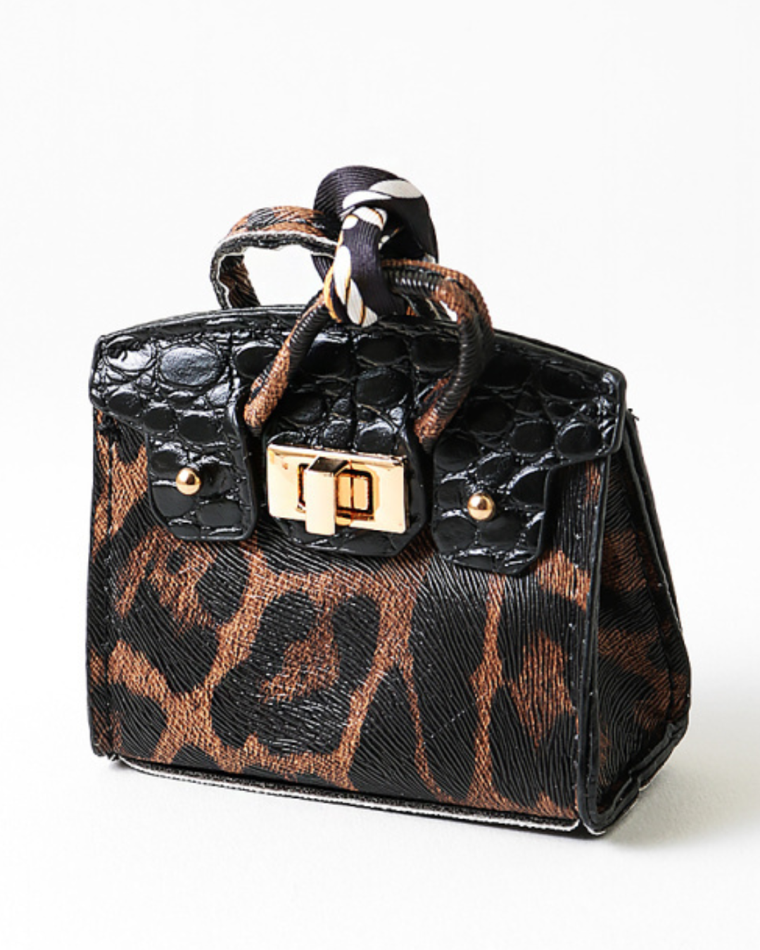 Bolso de diseñador Leopard Mini bolso Charm
