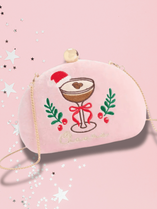 Espresso Martini Pink Mini Crossbody Holiday Handbag