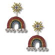 Rhinestone Rainbow Statement Earrings