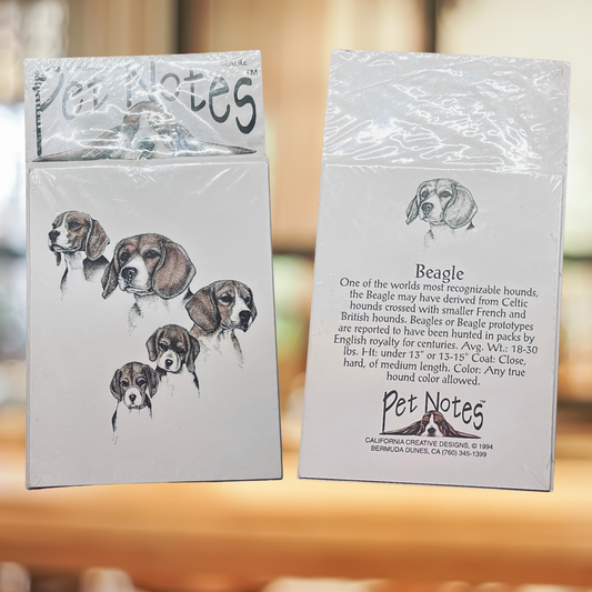 Vintage Dog Breed Note Card Set - Beagle