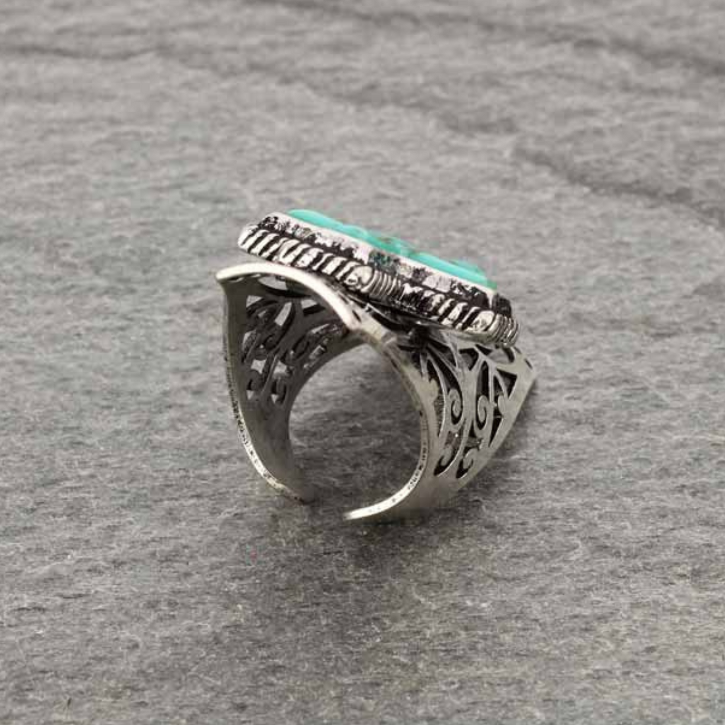Faith and Frontier Cross Western Cuff Ring