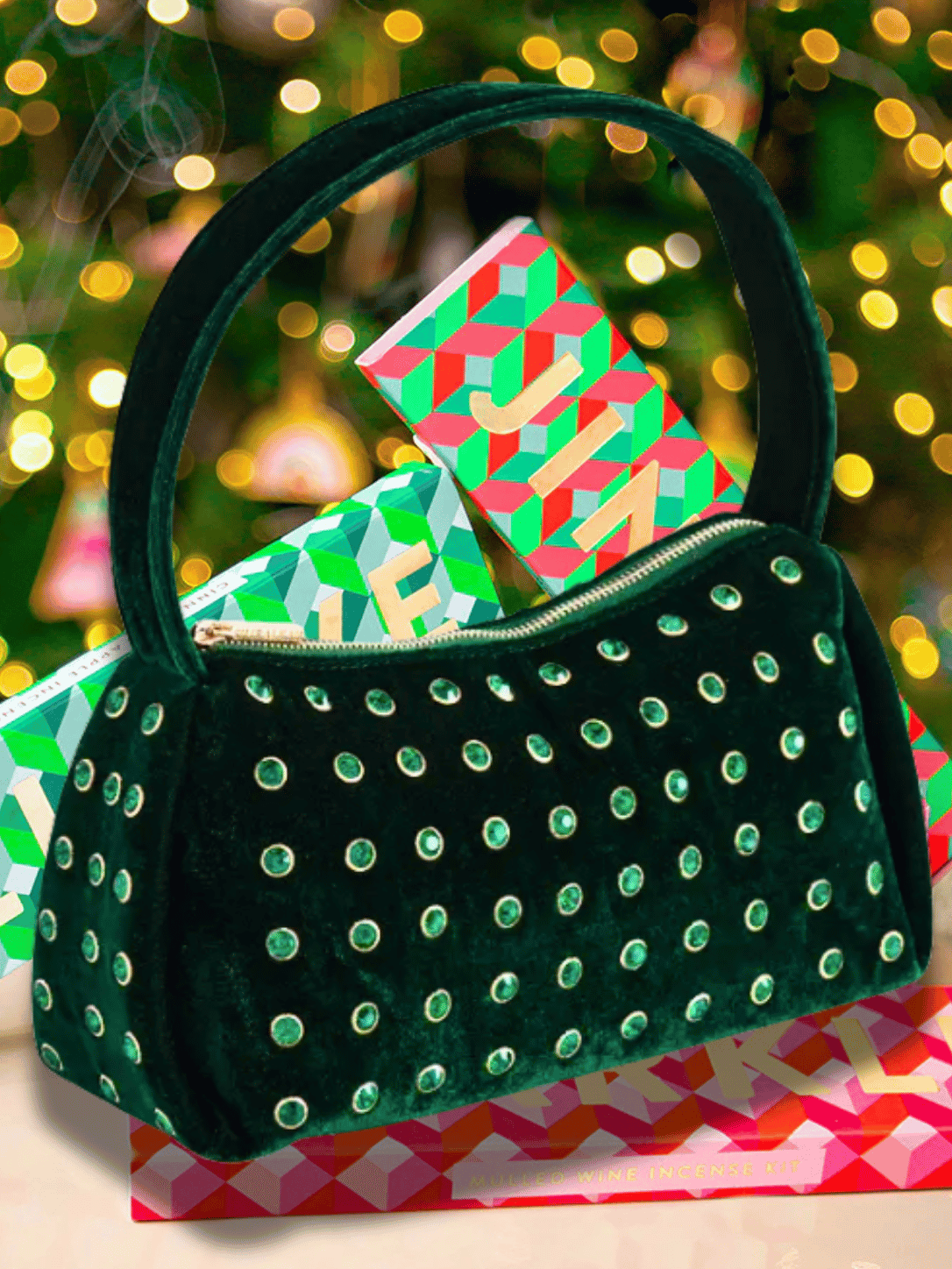 The Gemma Green Holiday Bling Bag