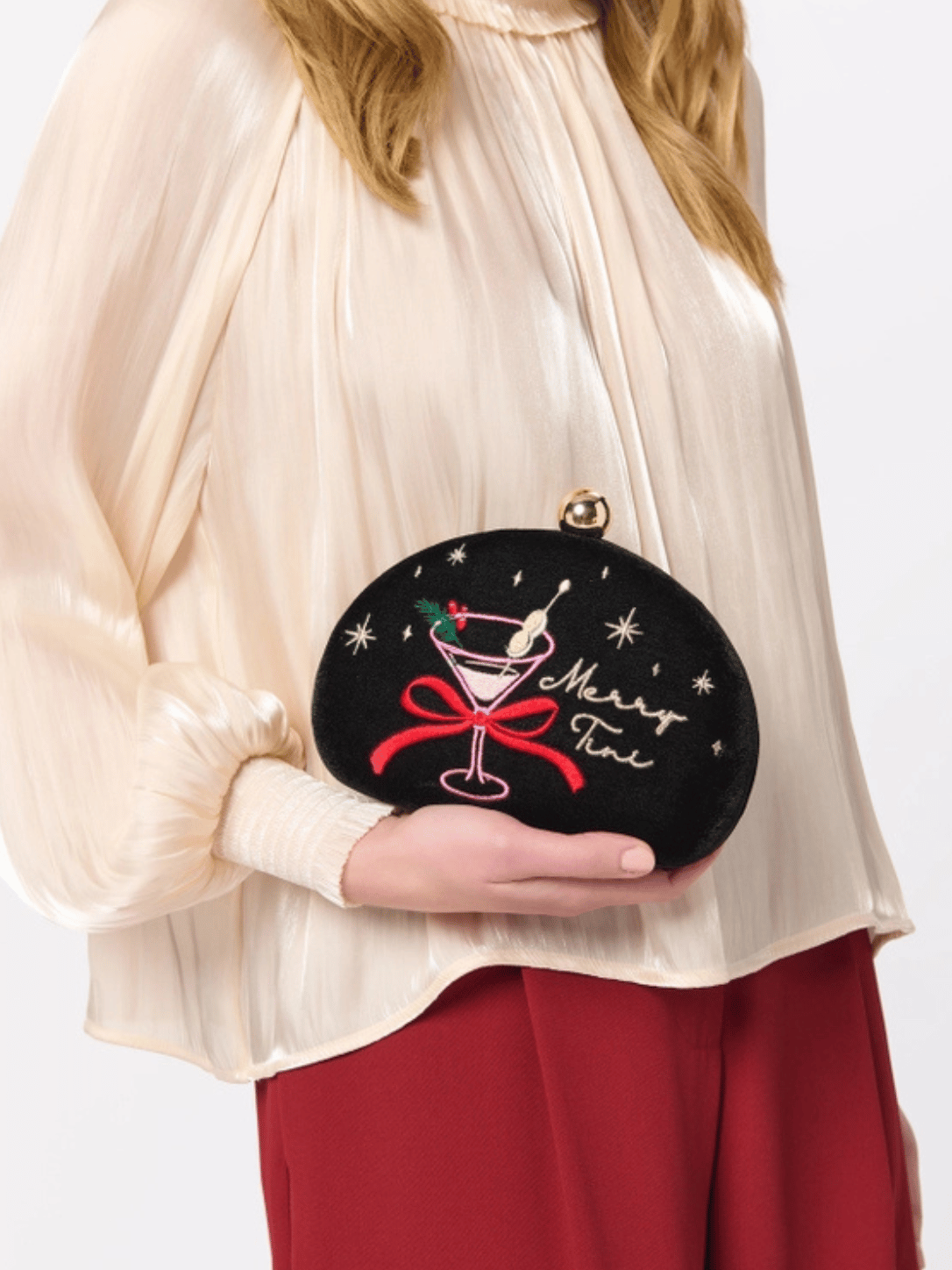 Merry Martini Mini Crossbody Holiday Handbag