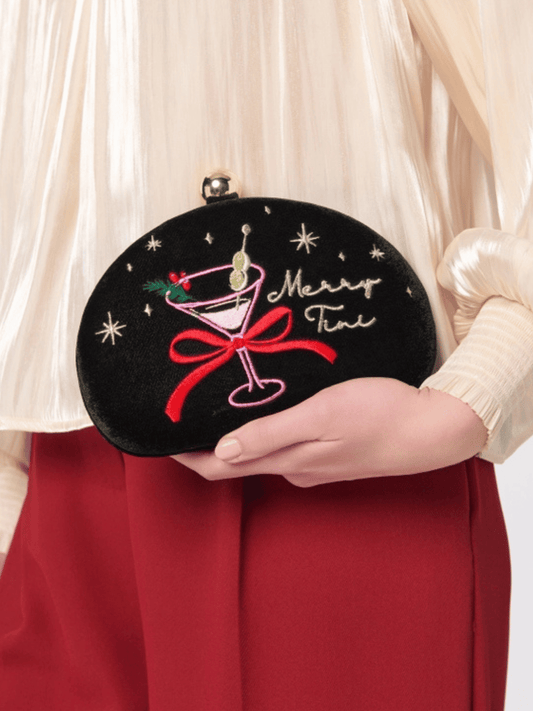 Merry Martini Mini Crossbody Holiday Handbag