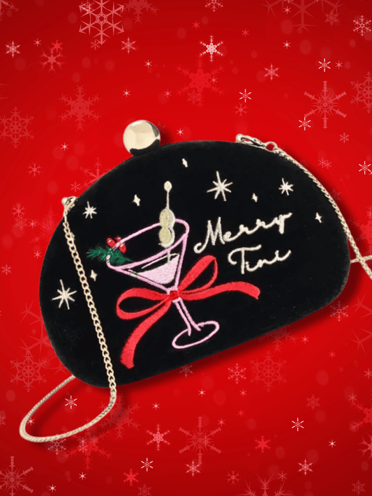 Merry Martini Mini Crossbody Holiday Handbag