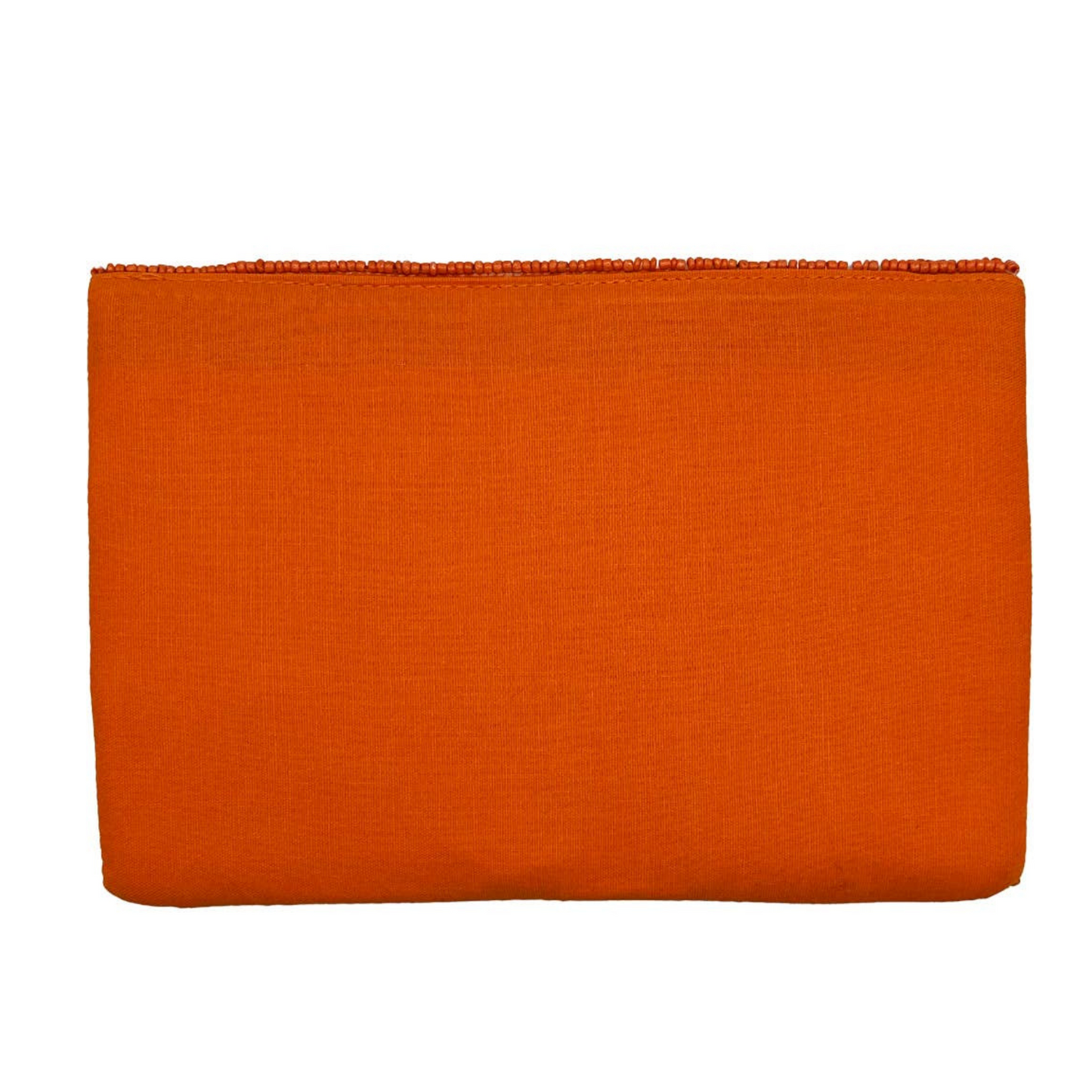 CLEMSON Football Orange Seed Beaded Crossbody Clutch Bag
