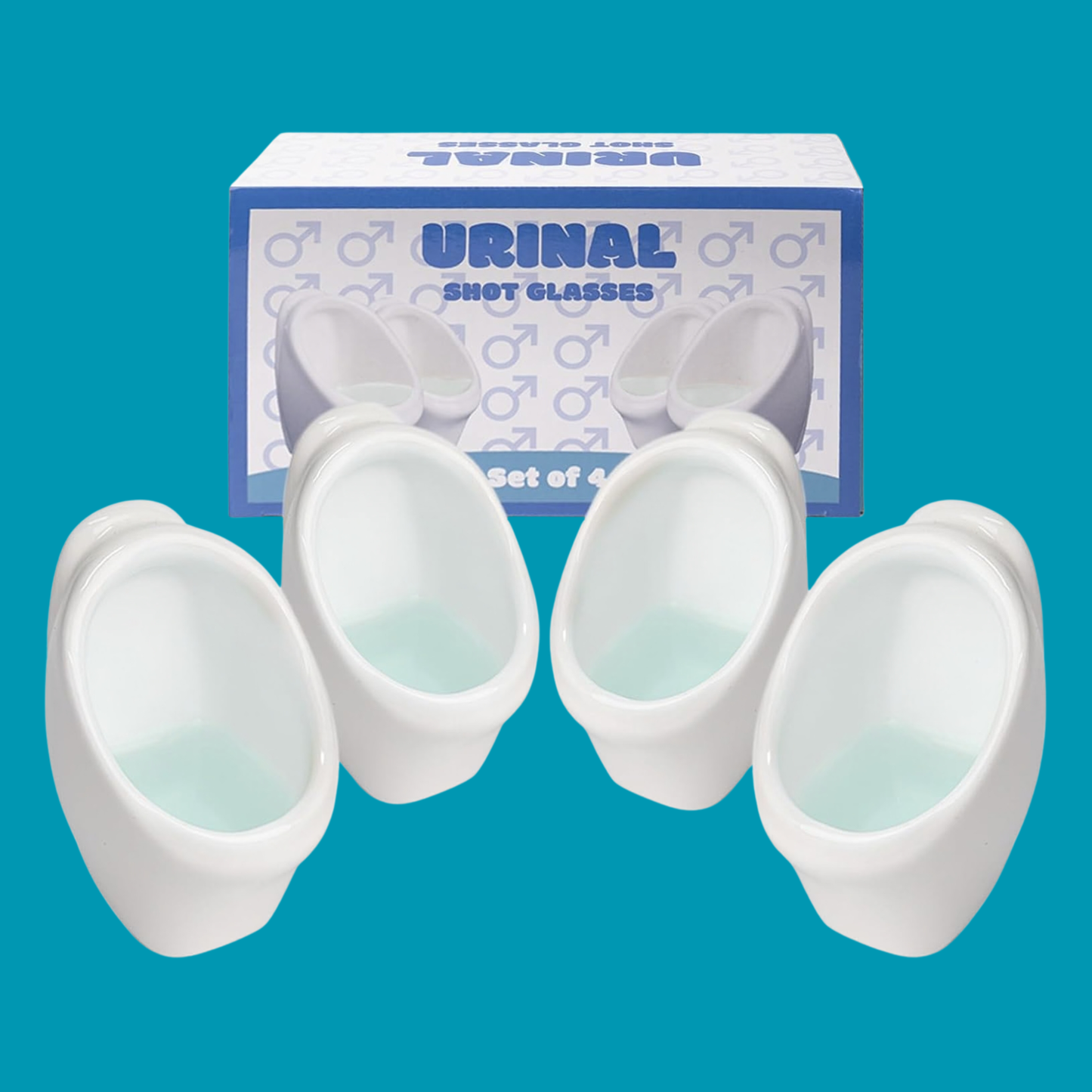 Urinal Ceramic Shot Glasses