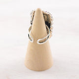 Anillo de plata con piedra turquesa de Western Blue Bonnet
