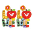 LOVE TO TEACH Seed Beaded Earrings