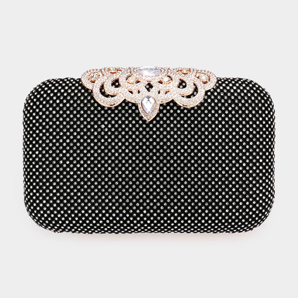 Julia Rhinestone Crystal Crossbody Chain Clutch Handbag