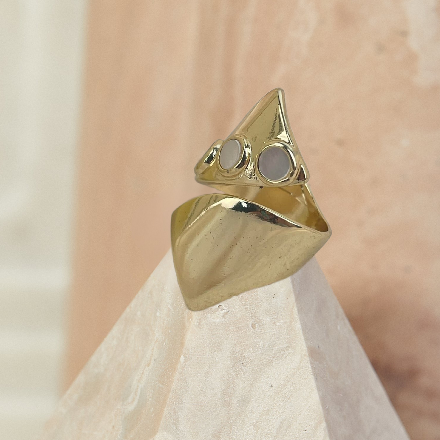 Two Moons Rising 18K Gold Ring