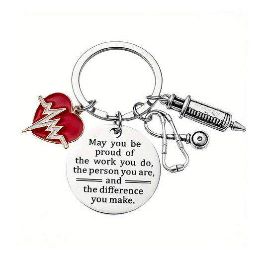 NURSE Theme Inspirational Keychain