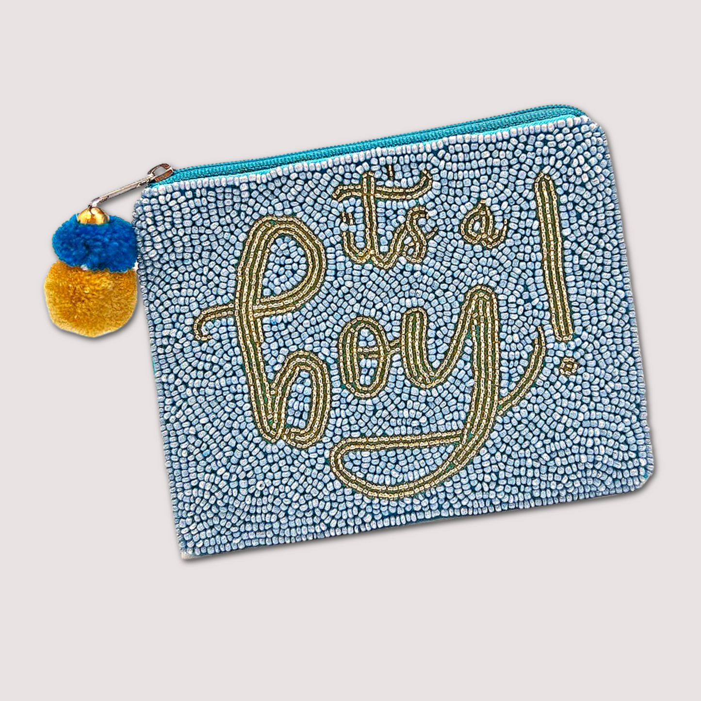 NEW BABY Boy or Girl Beaded Storage Money Coin Pouch