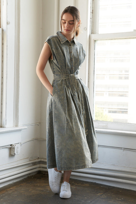VESTIDO MIDI VAQUERO SUNSHINE SQUEEZE