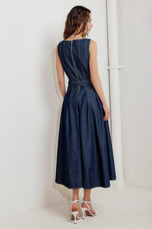 VESTIDO MIDI VAQUERO MOONLIGHT SERENADE
