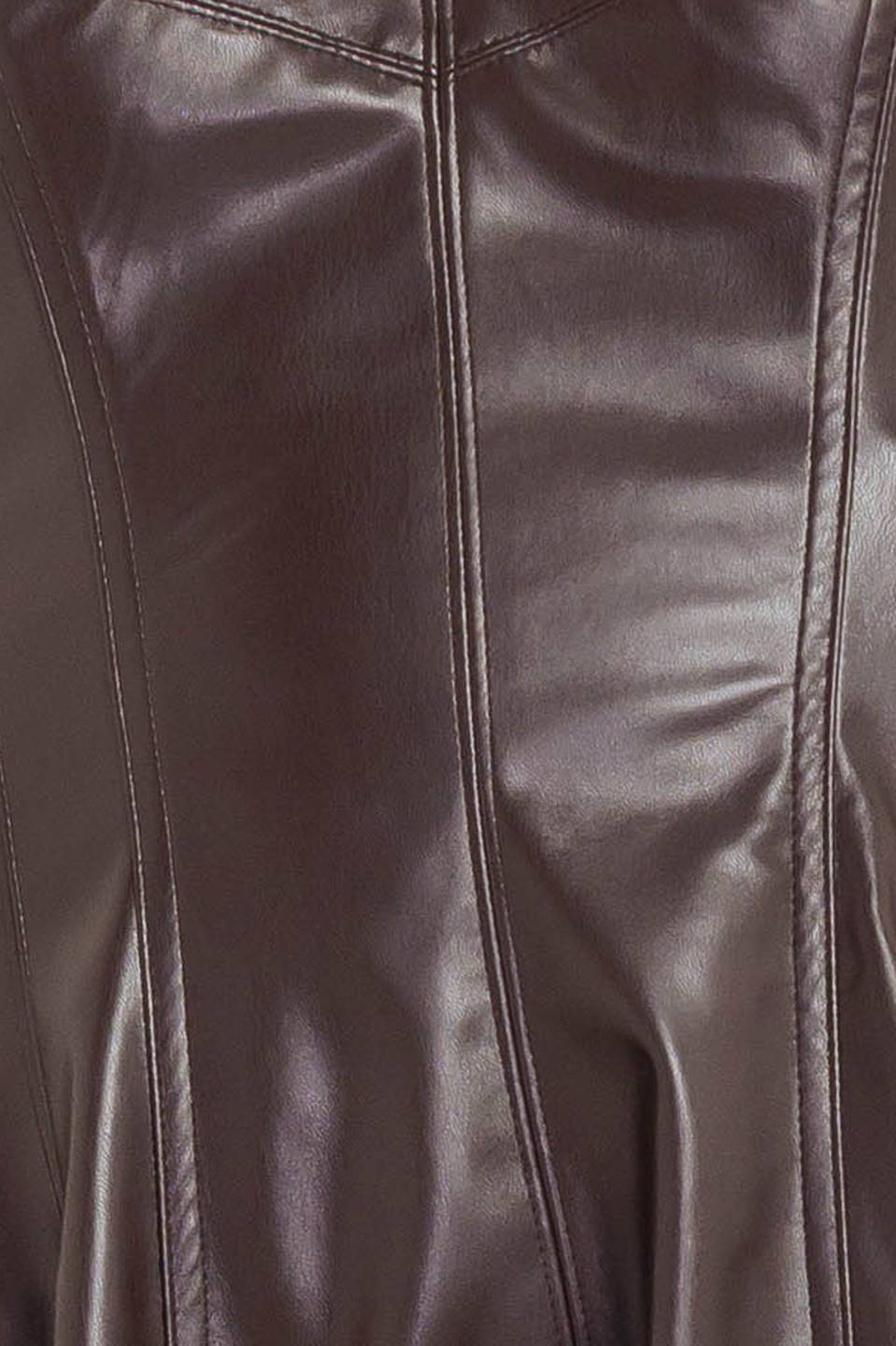 VESTIDO MIDI DE POLIPIEL ESPRESSO DIVA