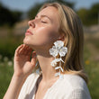 Malika White Petal Power Earrings