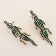 Crocodile Alligator Rhinestone Earrings