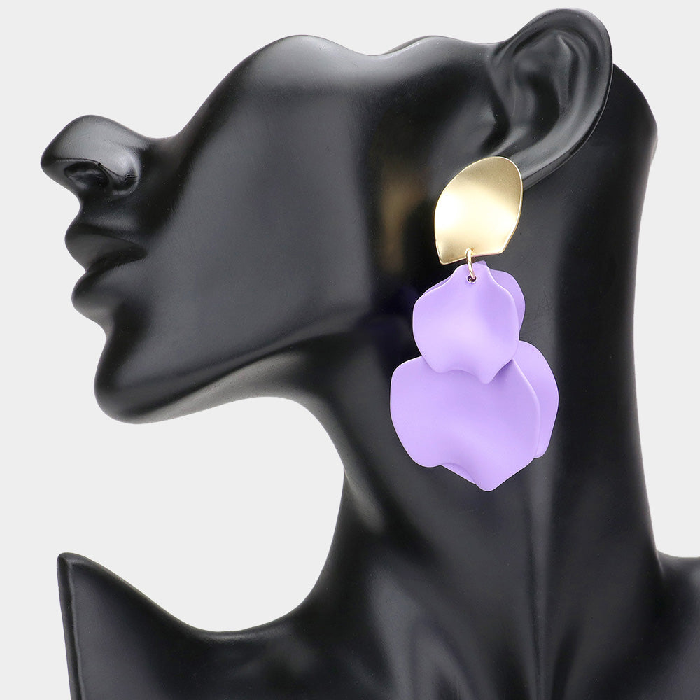 Petal Cluster Dangle Earrings