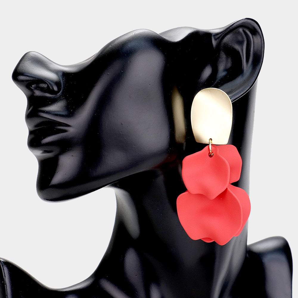 Petal Cluster Dangle Earrings