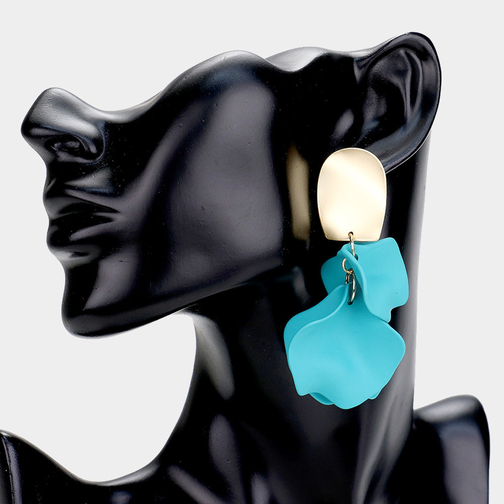 Petal Cluster Dangle Earrings