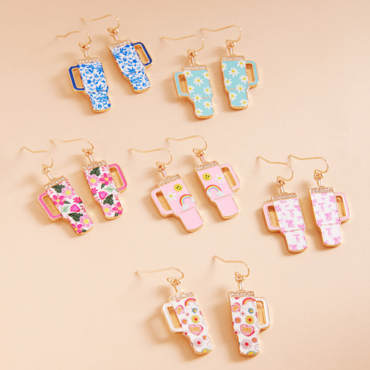 School Teacher's Fuel Tumbler Earrings