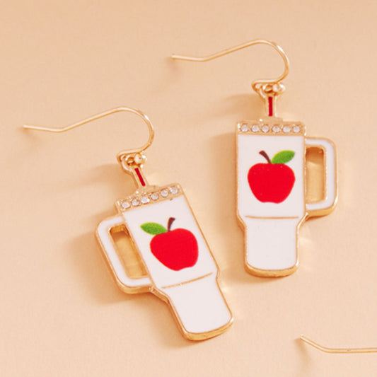 School Teacher's Fuel Tumbler Earrings