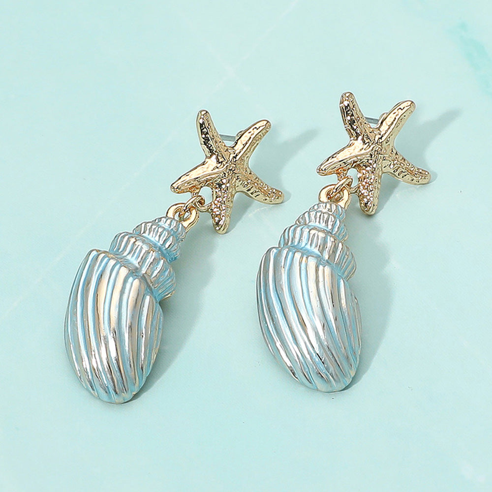 Starfish Wishes Seashell Earrings