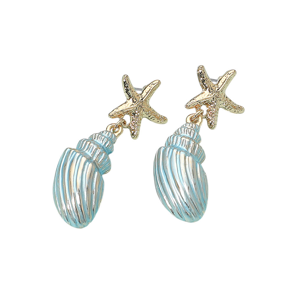 Starfish Wishes Seashell Earrings