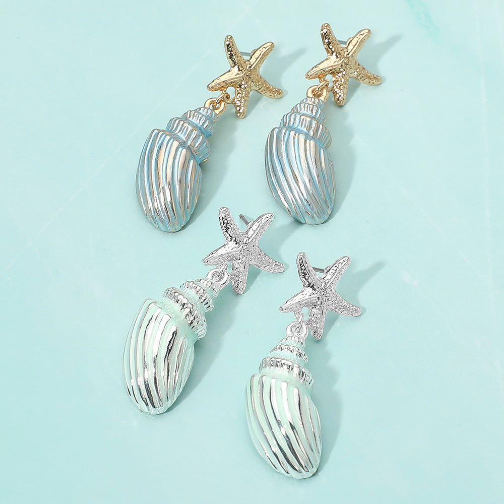 Starfish Wishes Seashell Earrings