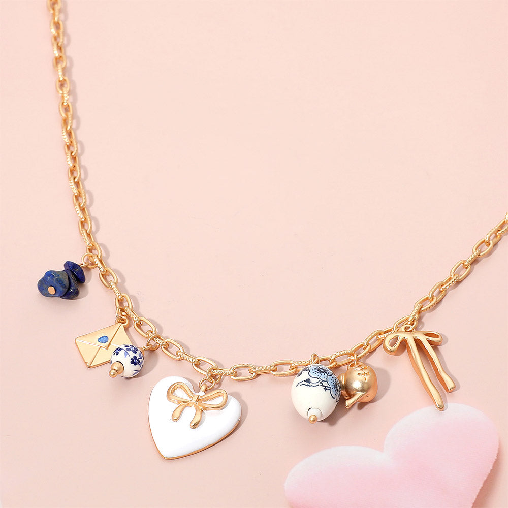 Alice At The Tea Party Charm Necklace
