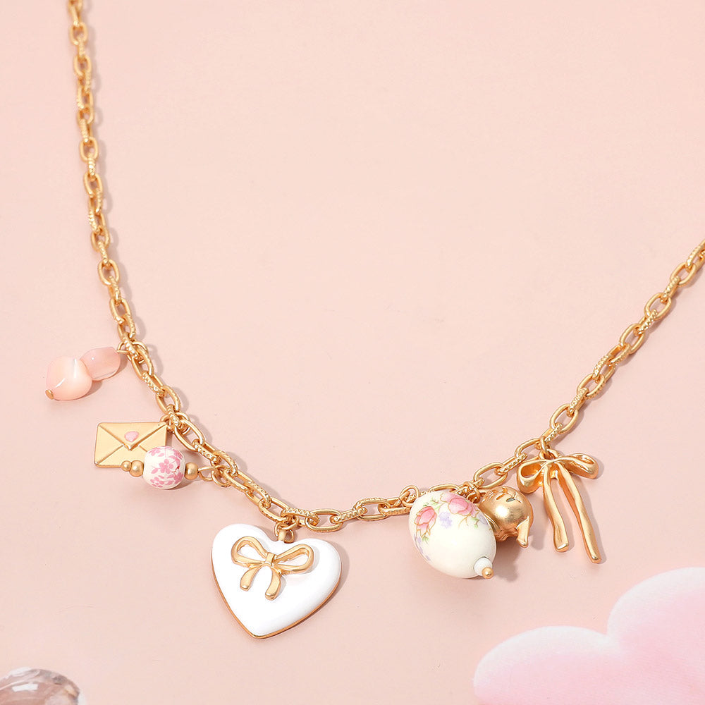 Alice At The Tea Party Charm Necklace