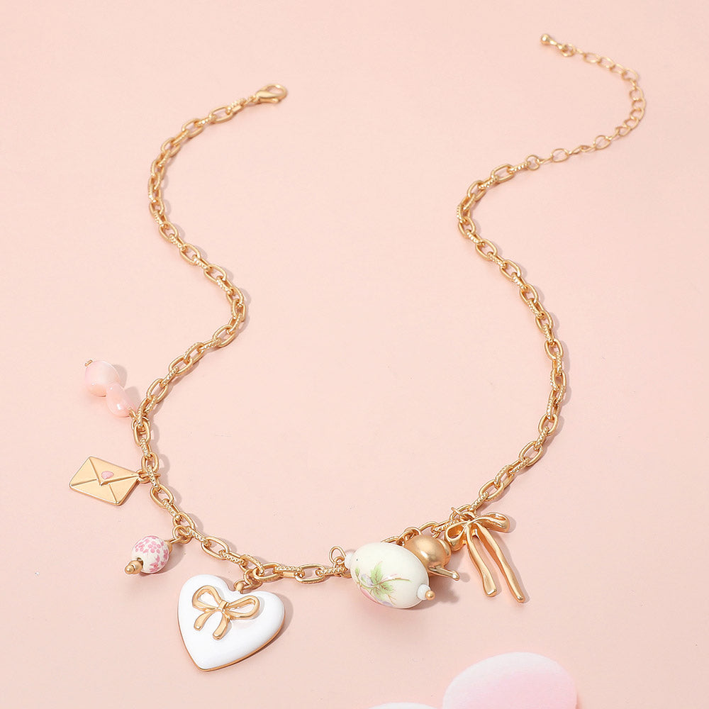 Alice At The Tea Party Charm Necklace