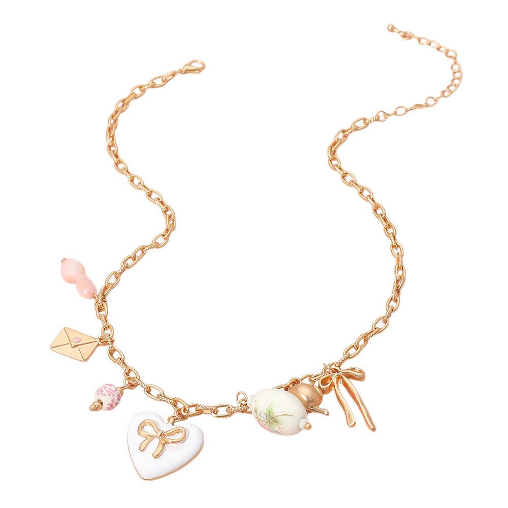 Alice At The Tea Party Charm Necklace