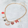 Georgia Bulldogs Football Charm Necklace