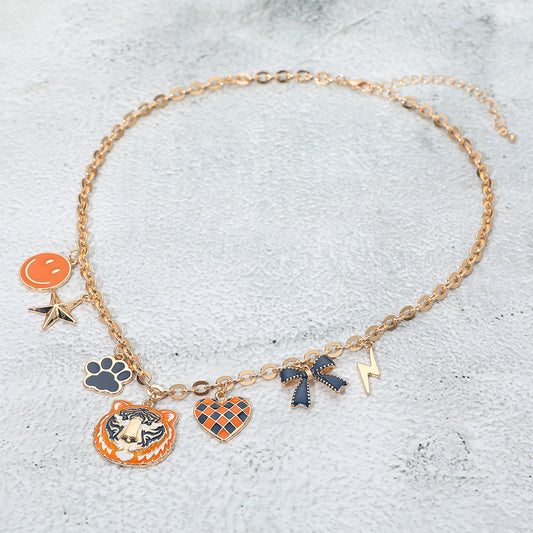 Auburn Tigers Football Charm Necklace