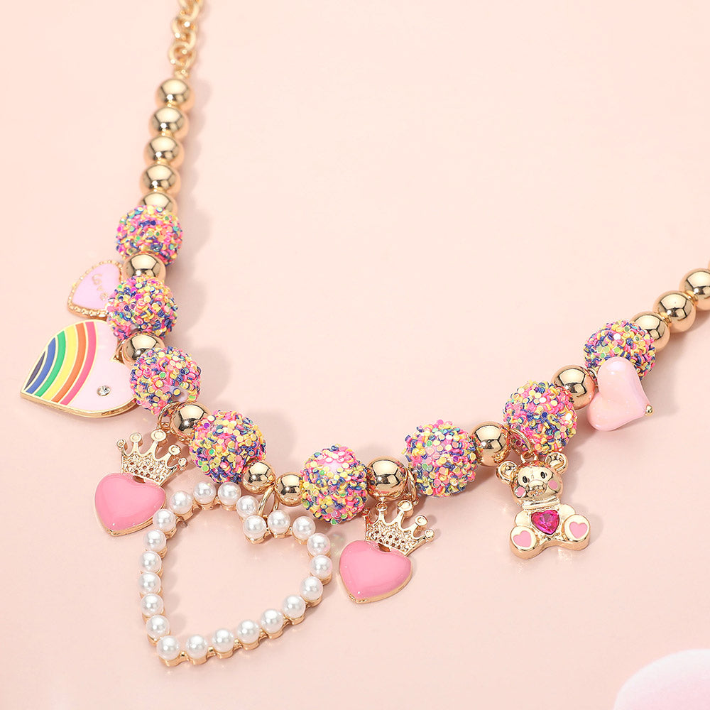 Princess in Pink Charm Necklace