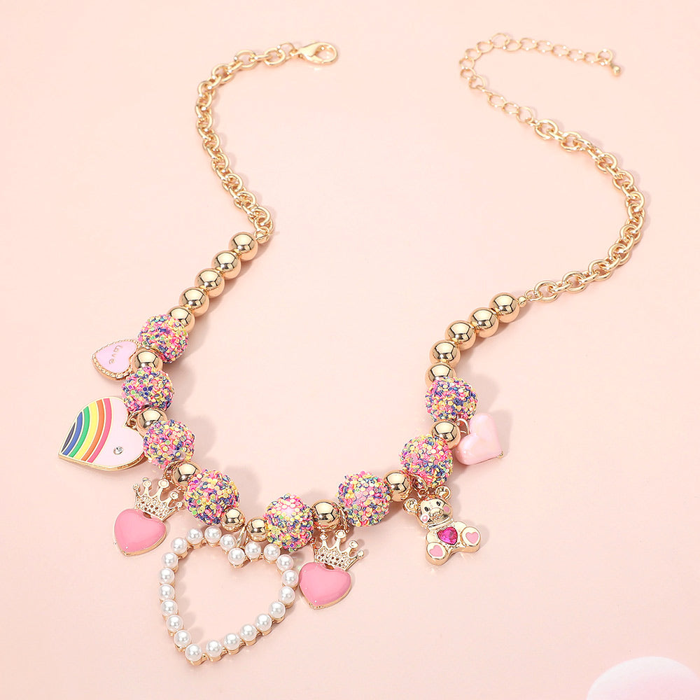 Princess in Pink Charm Necklace