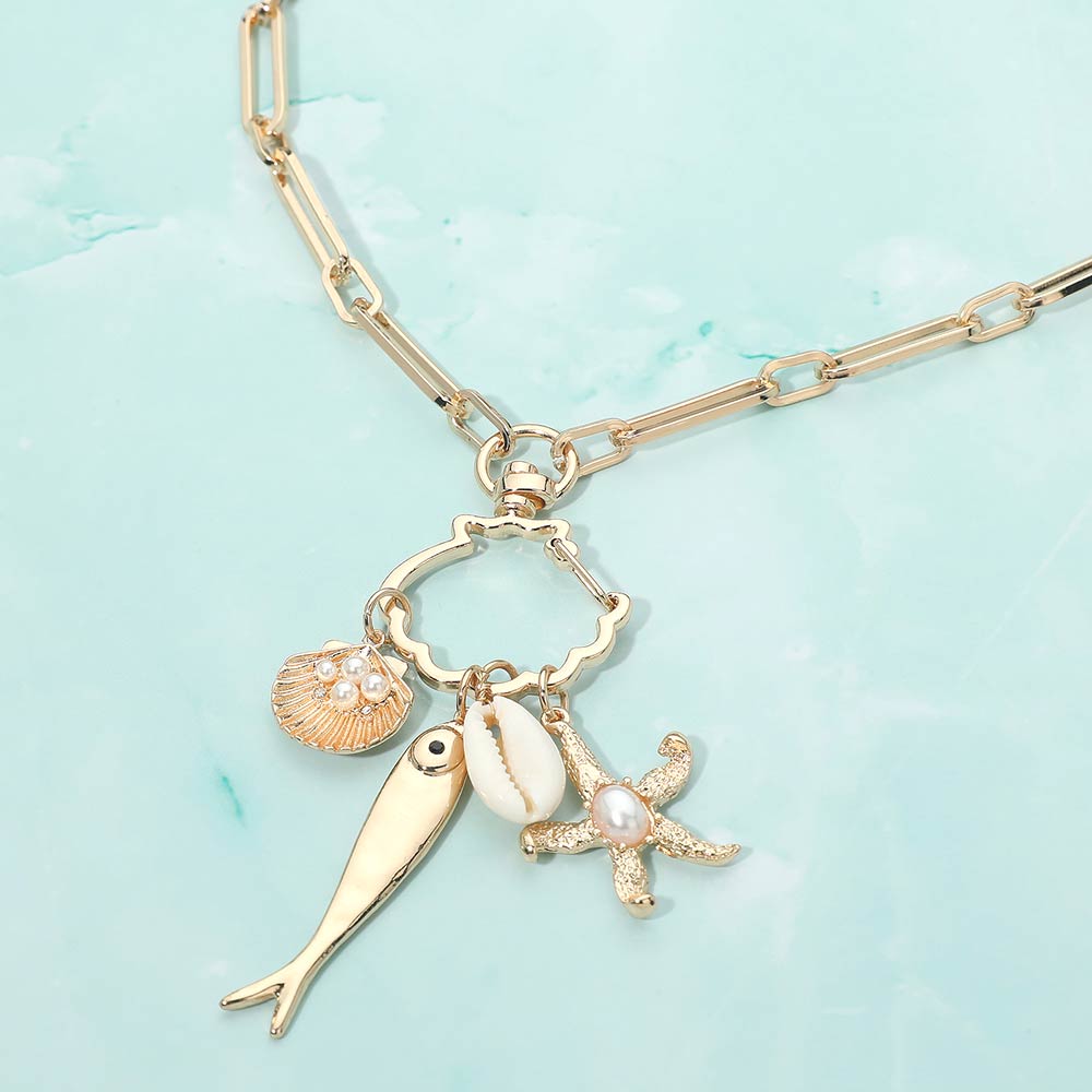 Sardines & The Sea Charm Necklace