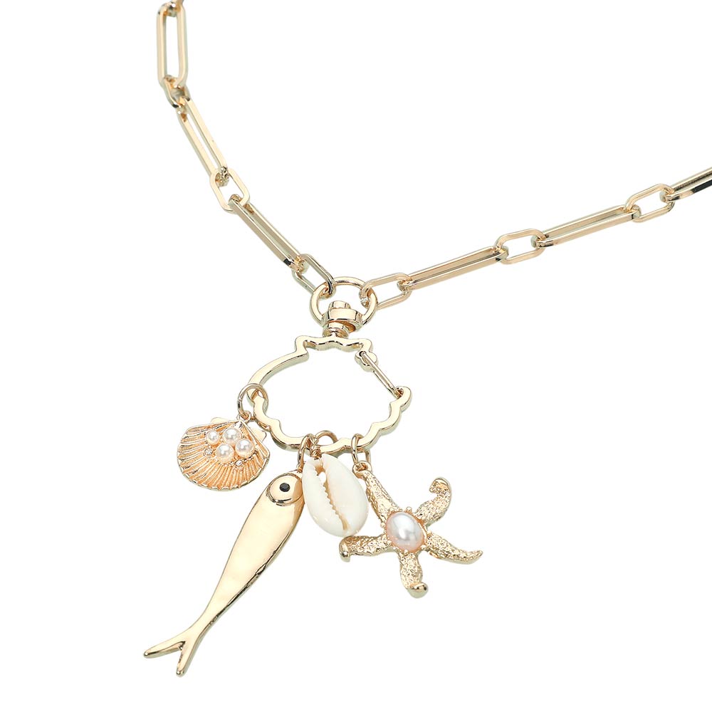 Sardines & The Sea Charm Necklace