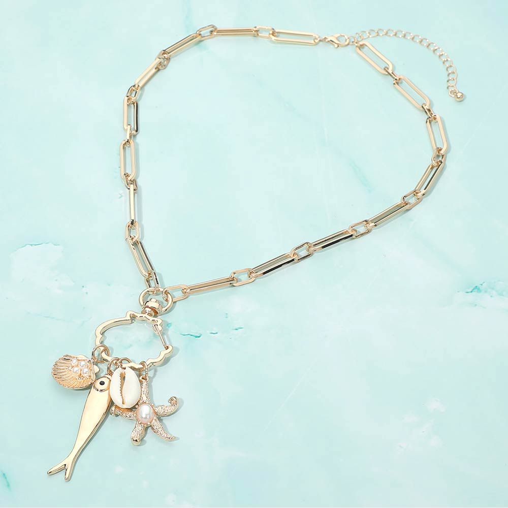 Sardines & The Sea Charm Necklace