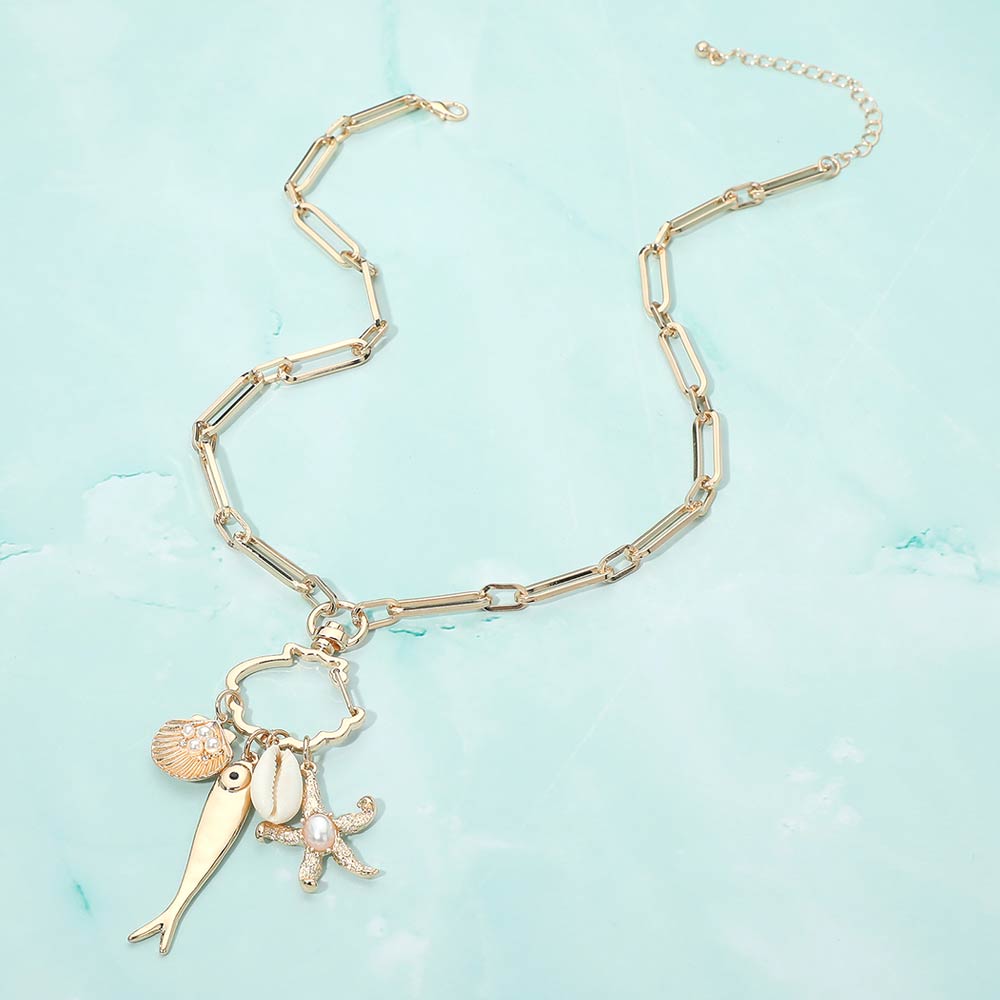 Sardines & The Sea Charm Necklace
