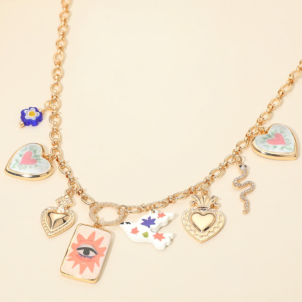 Protect And Guide Me Charm Necklace