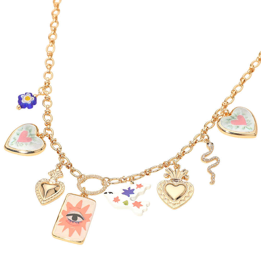 Protect And Guide Me Charm Necklace