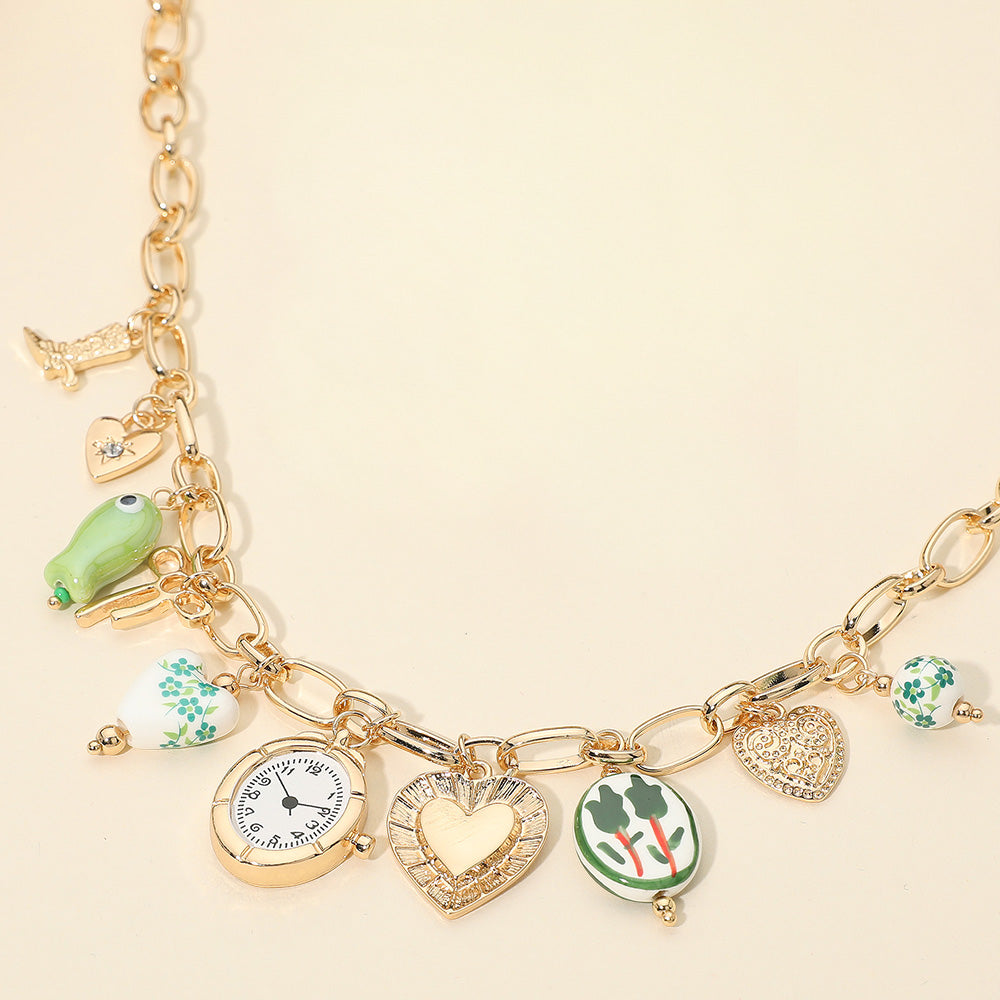 Just In Time Ceramic Charm Necklace