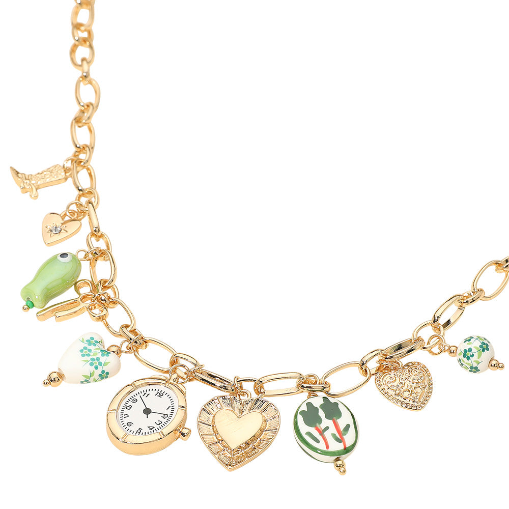 Just In Time Ceramic Charm Necklace
