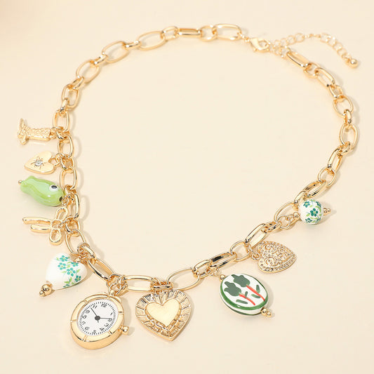 Just In Time Ceramic Charm Necklace